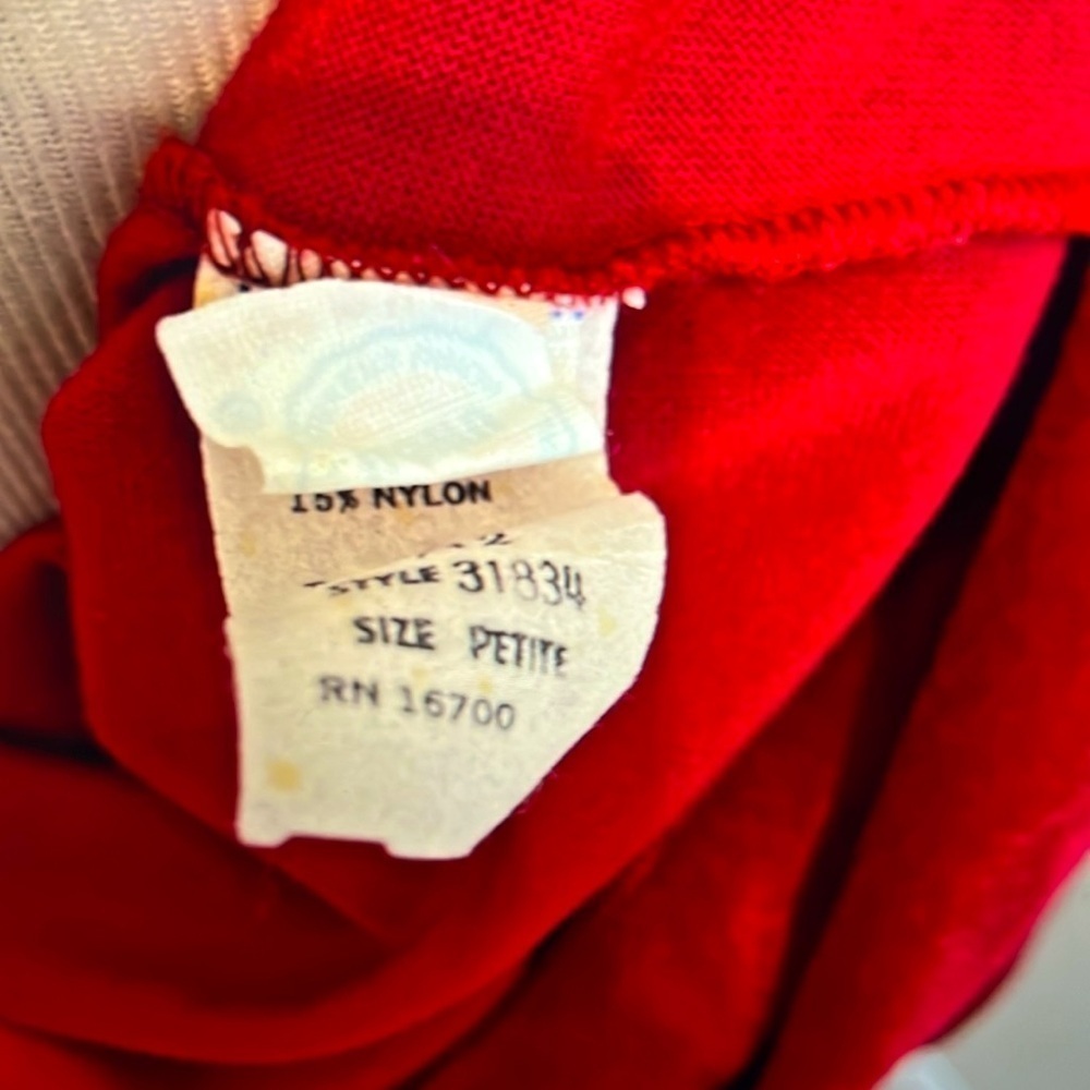 Tom Bezduda Bard & Co Red Velour Robe Rhinestone Small - Picture 5 of 6